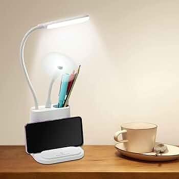 LED Table Lamp with Wireless Charger