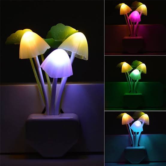 LED Mushroom Night Light - Pack of 4