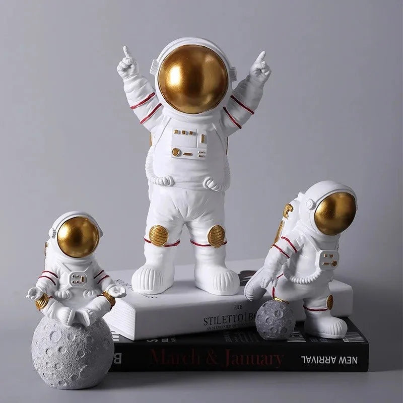 Astronaut Spaceman Statues - Decor Set of 3 Piece